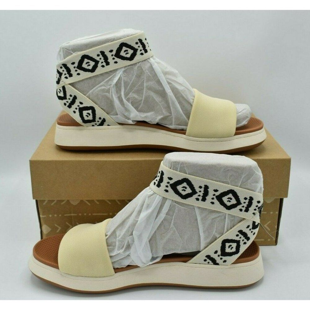 Zodiac Womens Size 7.5 M Cyprus Flatform Birch Multi Tan Brown Gladiator Sandals - Picture 2 of 11